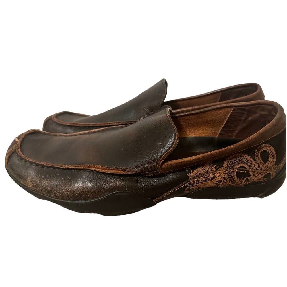 🍒 Sketchers Leather Slip On Shoes Size 11